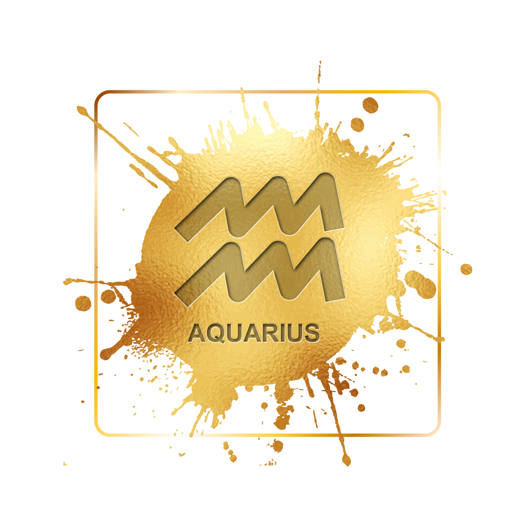  Golden Aquarius zodiac sign png, Aquarius sign PNG, Aquarius gold PNG transparent images, Zodiac Aquarius png images